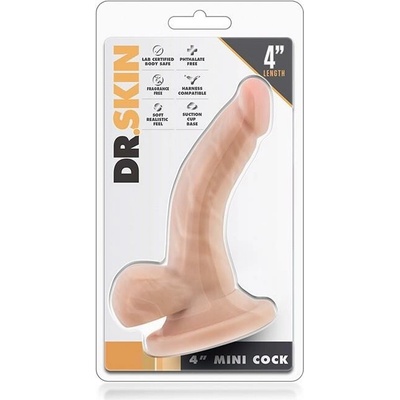 Blush Dr. Skin 4 Inch Mini Cock Beige
