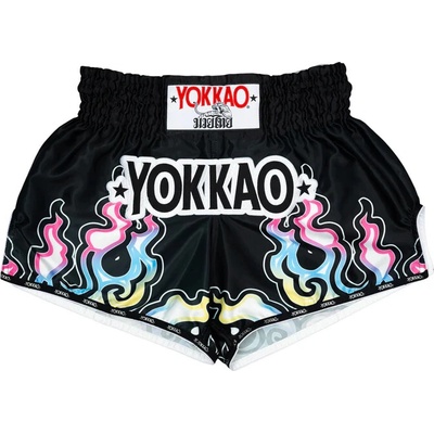 Muay Thai trenky YOKKAO Flames černe