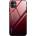 HQWear Калъф за телефон Gradient Glass Durable Cover за iPhone 12 Mini, черен/червен (9111201911239)