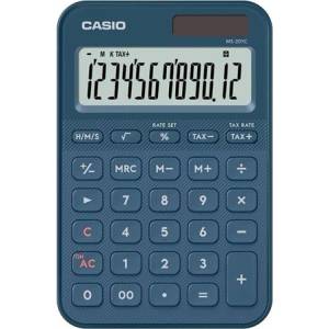 Casio Калкулатор, настолен, 12 цифри, casio, „ms 20 yc, син (ms 20 yc ny) Калкулатори