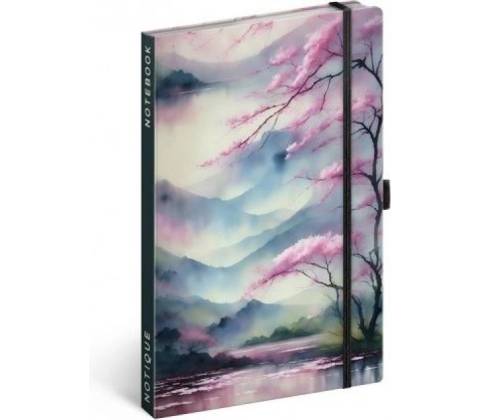 Notes Sakura linajkovaný