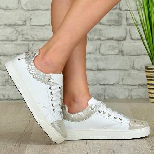 Tinti Shoes Дамски кецове Zara white