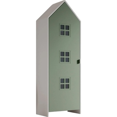 Vipack Бял/зелен детски гардероб 58x172x37 cm Casami Bruges - Vipack (CSBR1393)
