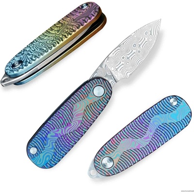 Dellinger Koishi Damascus VG-10 s titanovou rukojetí