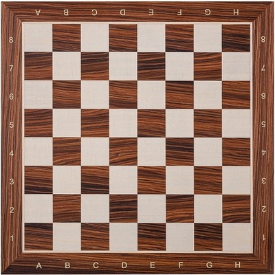 Šachová deska - Palisandr / javor číslo 5 - 48x48 cm, pole 50 mm – Zboží Dáma