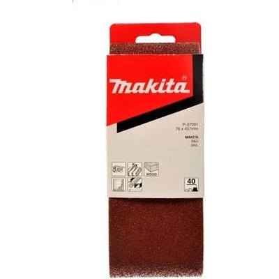 Brusné pásy 457x76mm K100 5ks Makita P-37122