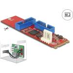 Delock Адаптер Delock, M. 2 Key B+M мъжко към 2 x USB 5 Gbps Pin Header (DELOCK-62843)