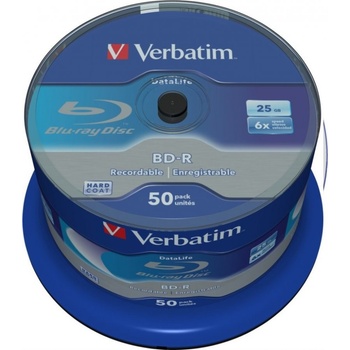 VERBATIM BD-R Blu-Ray SL DataLife 25GB/ 6x/ 50pack/ spindle