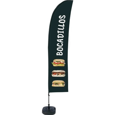Jansen Display Beach Flag Budget Wind Complete Set Sandwiches Spanish, 1010 x 4305 mm