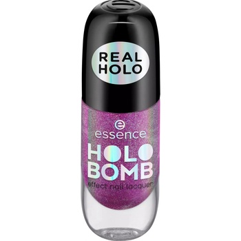 Essence Holo Bomb lak na nehty s holografickým efektem 02 Holo Moly 8 ml