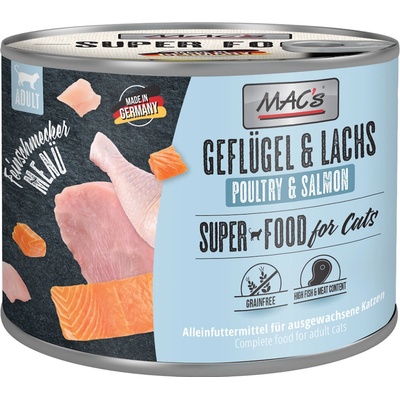MAC's Cat Gourmet hydinové a losos 6 x 200 g