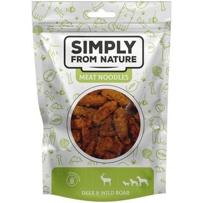 SIMPLY FROM NATURE Meat Noodles Jelenie a diviačie rolky pre psov 80 g
