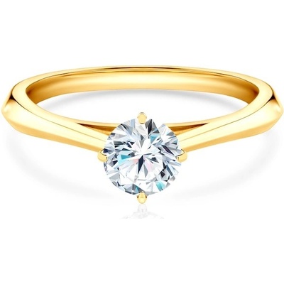 Savicki Zásnubný prsteň The Light žlté zlato diamant DL R3 1 Z