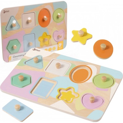 Classic World Puzzle Geometrické kocky 9 ks