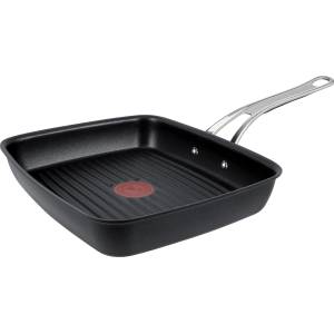 Tefal Jamie Oliver Cook's Classics Grill Pan 23x27 cm, non-stick coating, ribbed cooking surface, induction compatible, oven safe, riveted handle, E2454144 (E2454144)