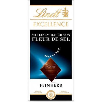 Lindt Excellence hořká čokoláda Sea Salt, 100 g