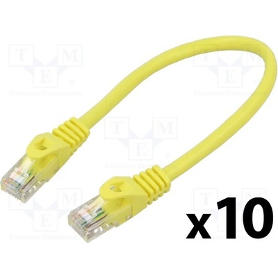Lanberg PCU6-20CC-0025-Y Patch U/UTP Cat 6 RJ45 vidlice z obou stran lanko CCA
