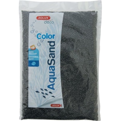 Zolux Aquasand Color ebenově černá 1 kg