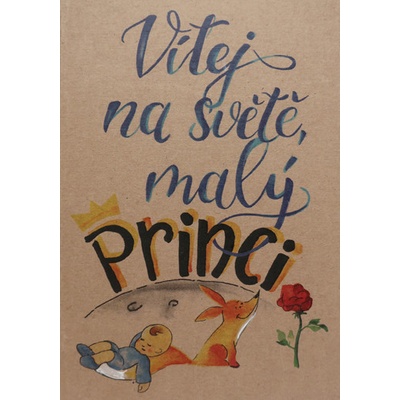 Přáníčko BeBechy – recyklovaný papír - Princ