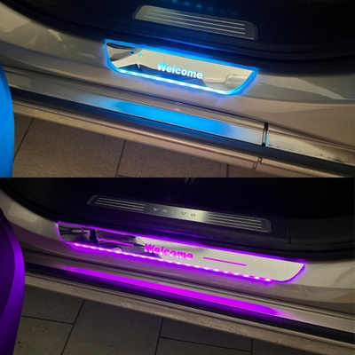 RGB podsvětlené prahové lišty, 4ks – Sleviste.cz