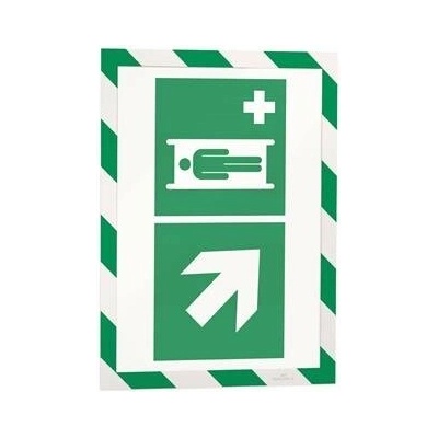Informačný panel, A4, magnetický, DURABLE DURAFRAME MAGNETIC SECURITY, zelený biely