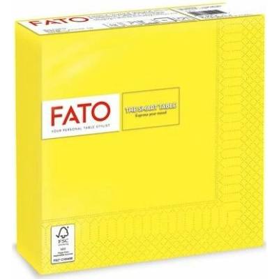 FATO Ubrousky 1/4 ohyb 33x33cm Smart Table citrónově žlutá 50ks