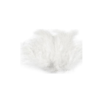 Pštrosí peří 9 -16 cm - bílá