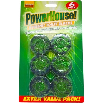 Powerhouse, таблетки за казанче, Хигиенични, Зелена вода, 6 броя