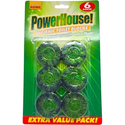 Powerhouse, таблетки за казанче, Хигиенични, Зелена вода, 6 броя