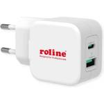 Roline Стенно зарядно устройство, 1x USB-A QX3.0 A 1x USB-C Power IQ, 20W, бяло 19.11. 1052-10 (19.11.1052-10)