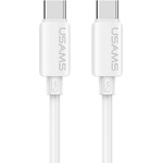 USAMS U98 кабел за данни Type-C - Type-C, 100 см, БЯЛ GP-189588 (SJ787USB02)