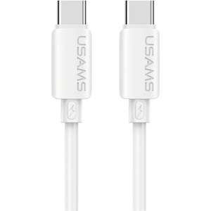 USAMS U98 кабел за данни Type-C - Type-C, 100 см, БЯЛ GP-189588 (SJ787USB02)