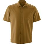 Gonso Мъжка фланелка с къс ръкав за колоездене Gonso Adventure Shirt Cycling jersey - Baked Pretzel - размер M (056-3751-0412)