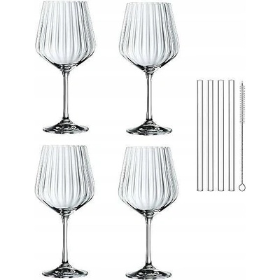 Nachtmann skleničky na gin s tonikem 4 ks 640 ml + 4 brčka, Nachtmann 103143