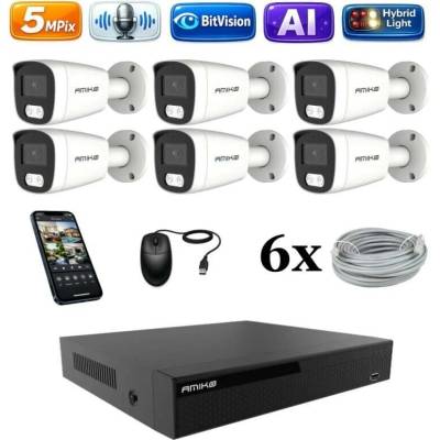 Amiko IP 6 kamerový set Ai Dl Tube 1501K6