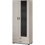 Cama meble Витрина Cama S6 SOHO 80x41x192 кашмир + черно (201069)