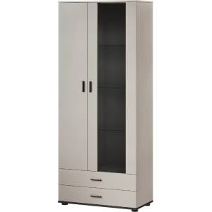 Cama meble Витрина Cama S6 SOHO 80x41x192 кашмир + черно (201069)