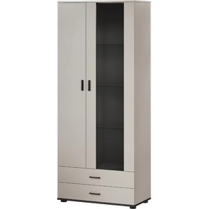 Cama meble Витрина Cama S6 SOHO 80x41x192 кашмир + черно (201069)