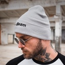 GymBeam zimní čepice beanie grey