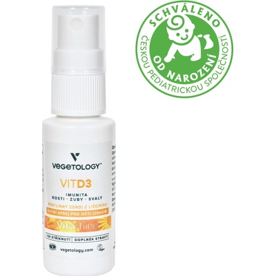 Vegetology Vitashine sprej Vitamín D3 1000 IU 20 ml