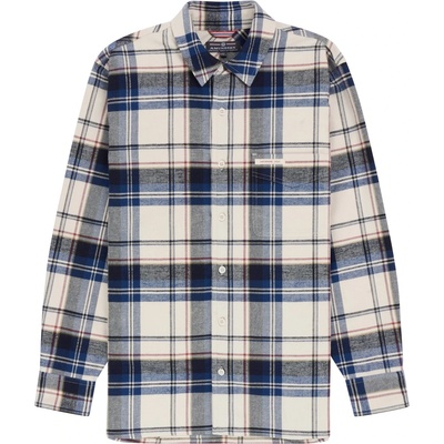 Amundsen Sports Мъжка риза с копчета Amundsen sports Framheim Flannel Shirt Pattern Shirt - Faded Navy - размер XXL (033-2809-0115)
