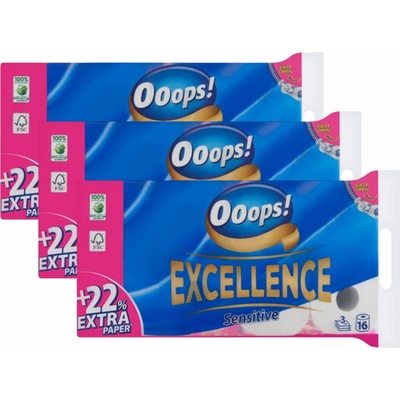 Ooops! Excellence Sensitive 3-vrstvový 3 x 16 ks