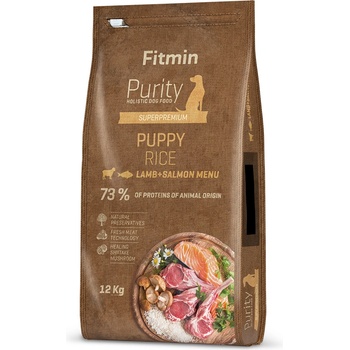 Dibaq Fitmin Purity Lamb & Salmon Rice храна за кученца 12 kg