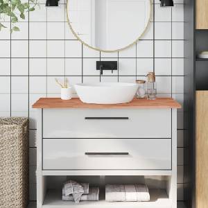 vidaXL Плот за баня 100x60x1, 5 см масивно дърво бук (356000)