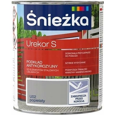 Śnieżka Urekor S Antikorozní základní nátěr 0,8 l šedopopelavá