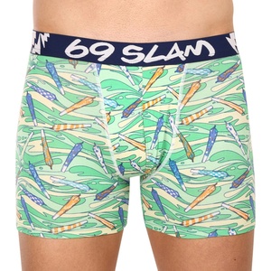 69slam Мъжки боксерки 69SLAM fit bamboo vegan 420 colton 69slam | Zelen Mnogotsveten | МЪЖЕ | M