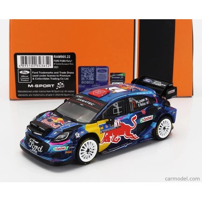 Ixo-models Ford england Puma Rally1 Red Bull Team M-sport Ford Wrt night Version N 7 Rally Central European 2023 Pierre Louis Loubet Benjamin Veillas Modrá Černá 1:43