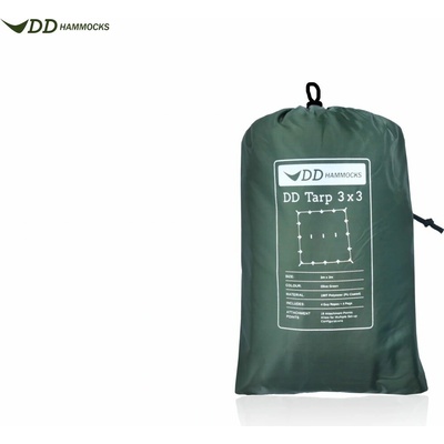 DD Hammocks Tarp 300 x 300 cm Oliva zelená – Zboží Dáma