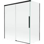 Mexen Rox душ параван 2-крилен плъзгащ се 140 + 70 x 150 см, прозрачен, черен - 8C9-140-070-70-00 (8C9-140-070-70-00)