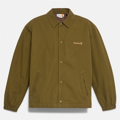 Timberland Men's Coach Canvas Overshirt - Dark Olive